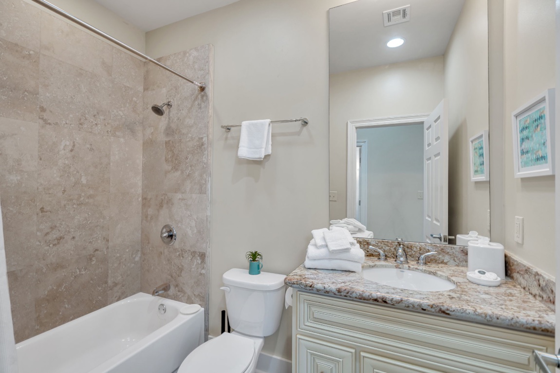 Bathroom two in The Reed suite
