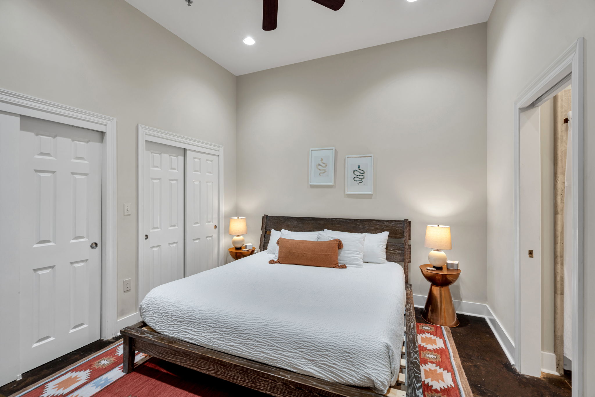 Bedroom two in The Slide suite
