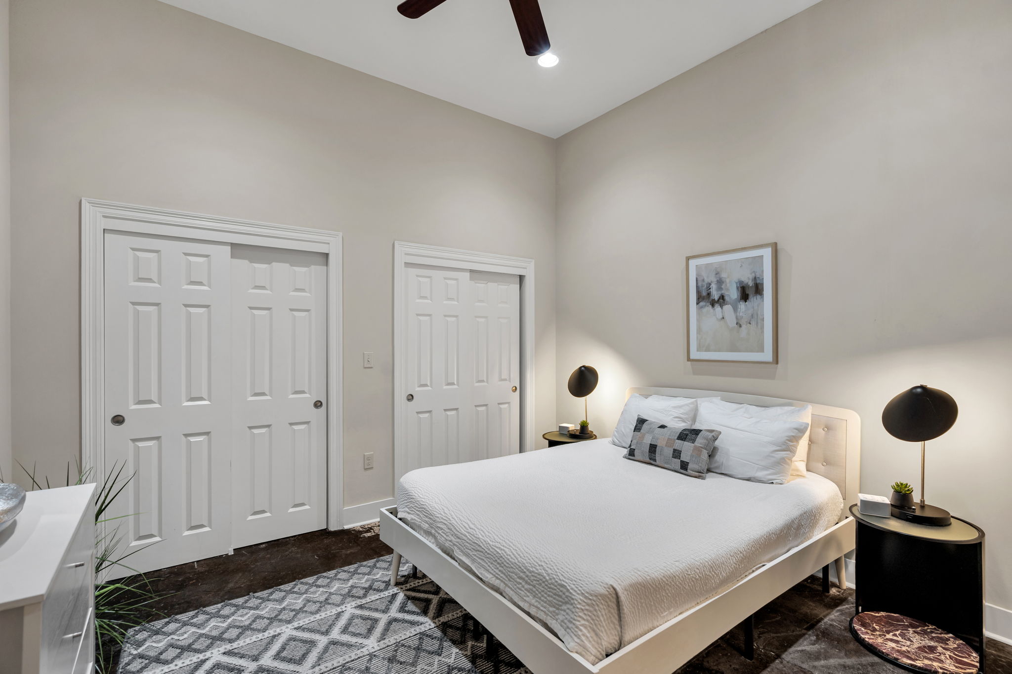Bedroom three in The Slide suite