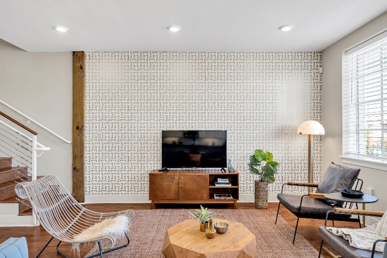 The living space in The Bell suite
