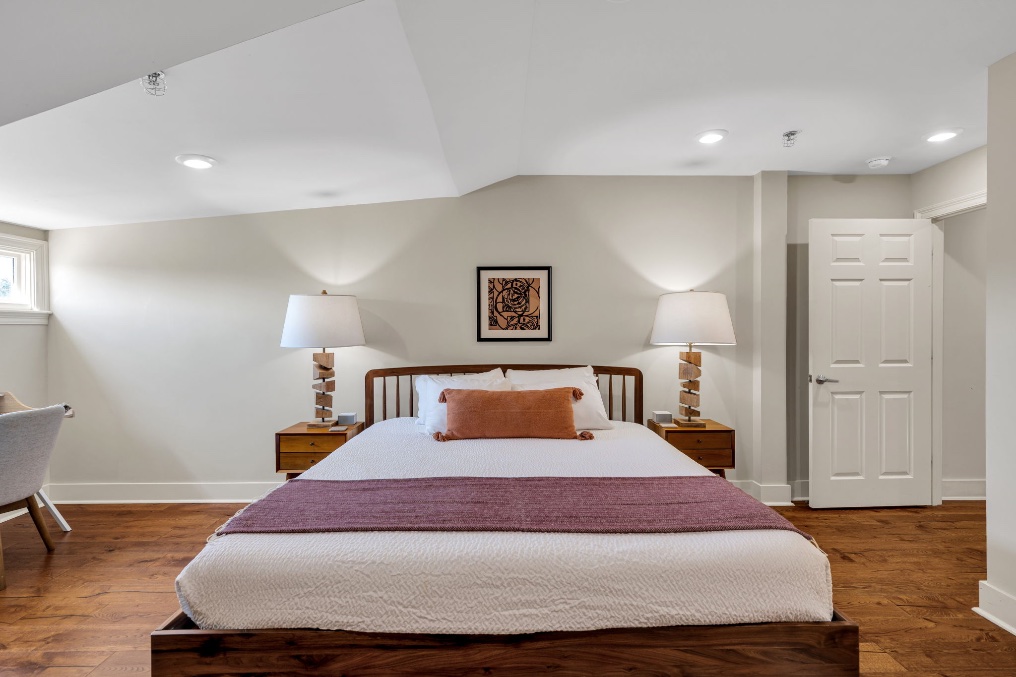 Bedroom one in The Bell suite