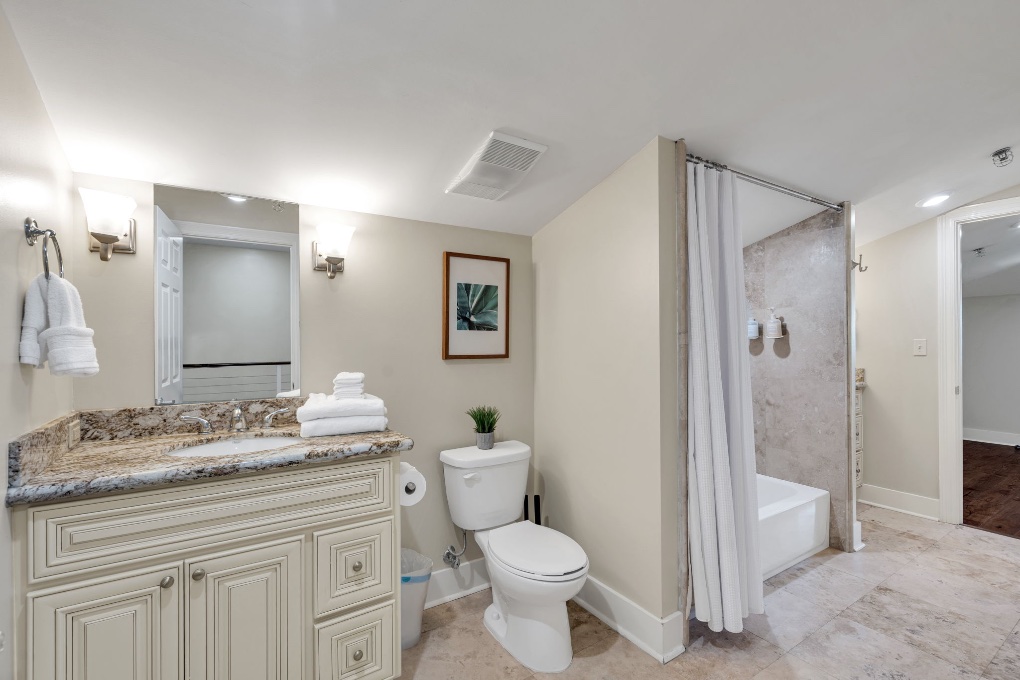 Bathroom two in The Bell suite