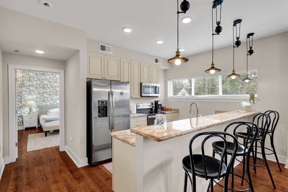 The kitchen in The Soul suite