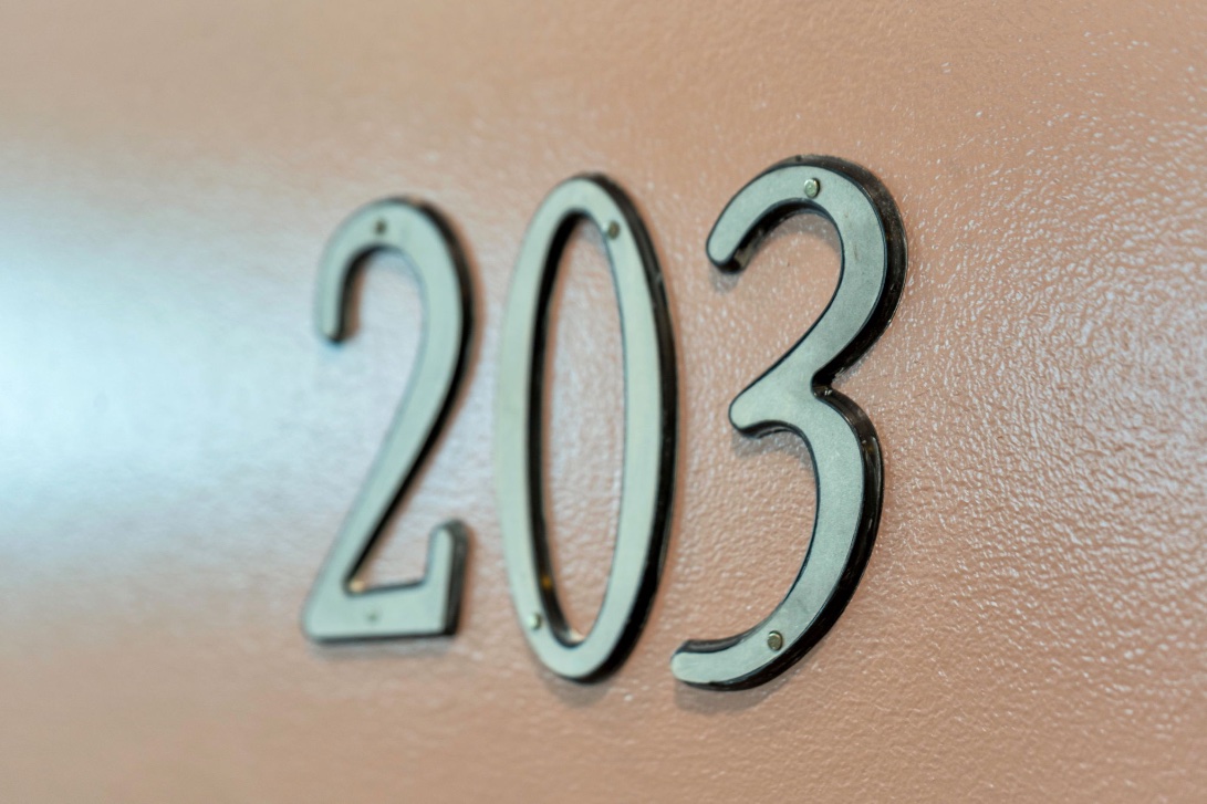 The 203 door number in The Soul suite
