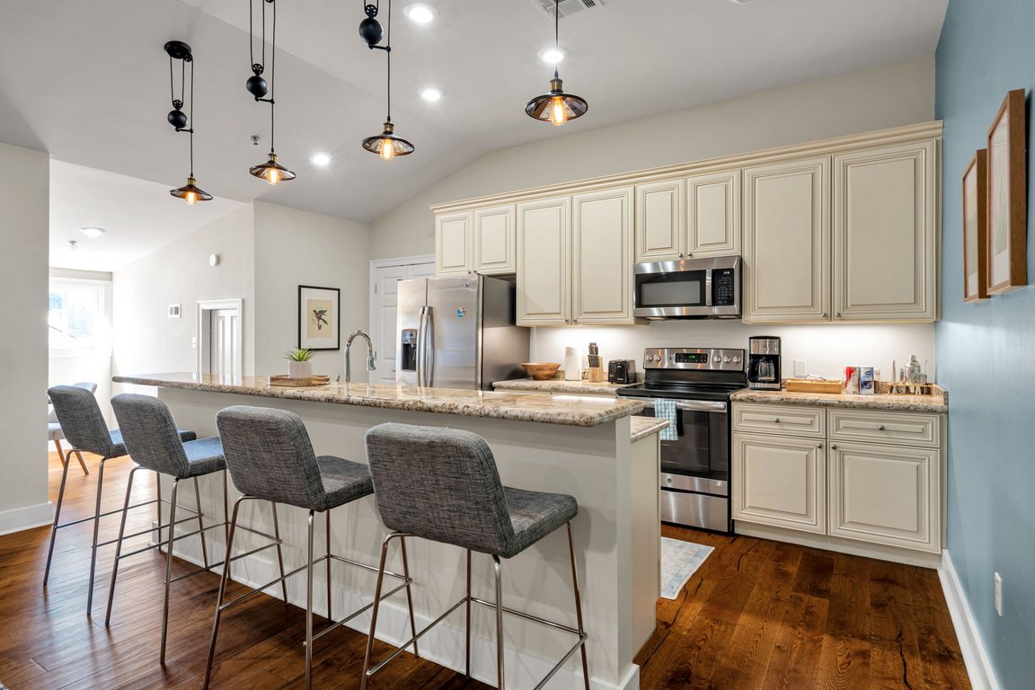 The kitchen in The Delta suite