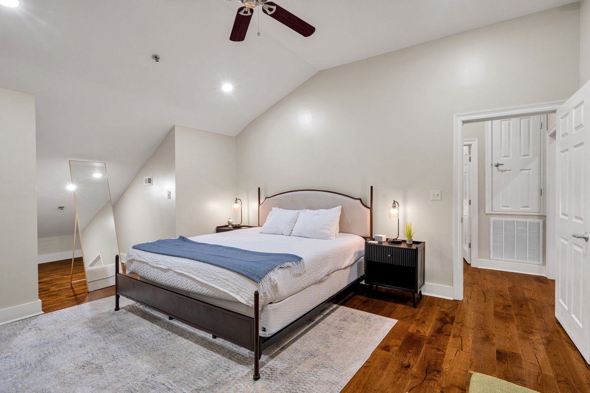 Bedroom one in The Delta suite
